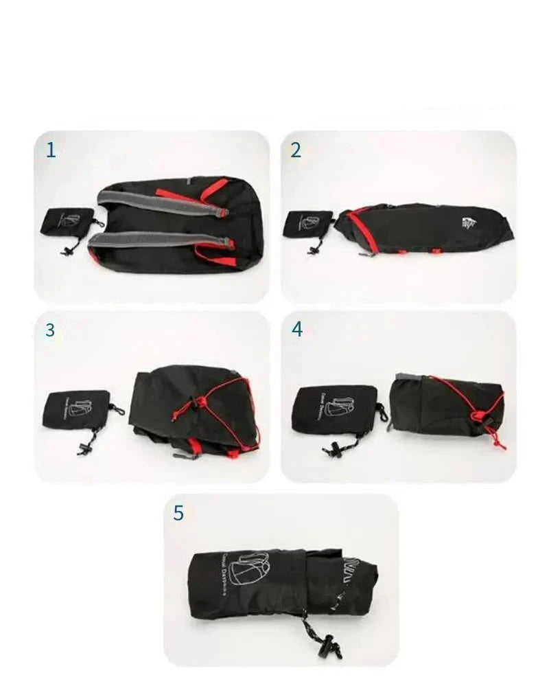 Multifunctional foldable running / trail bag