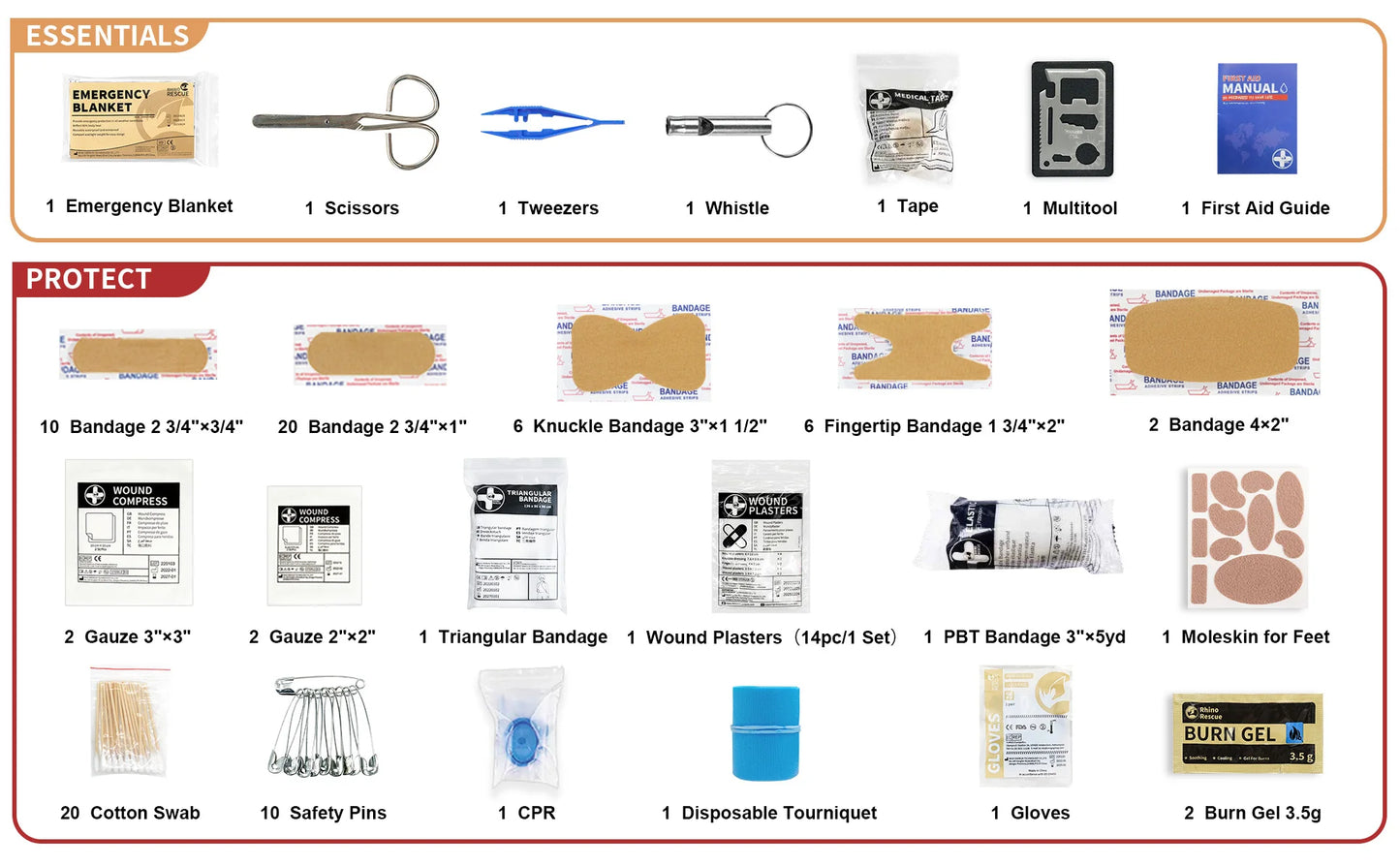 Trousse de premiers soins randonnée